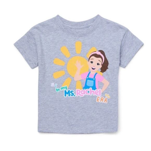 In My MS RACHEL Era Grey T Shirt Ms Rachel Toddler 5T New - Picture 1 of 6